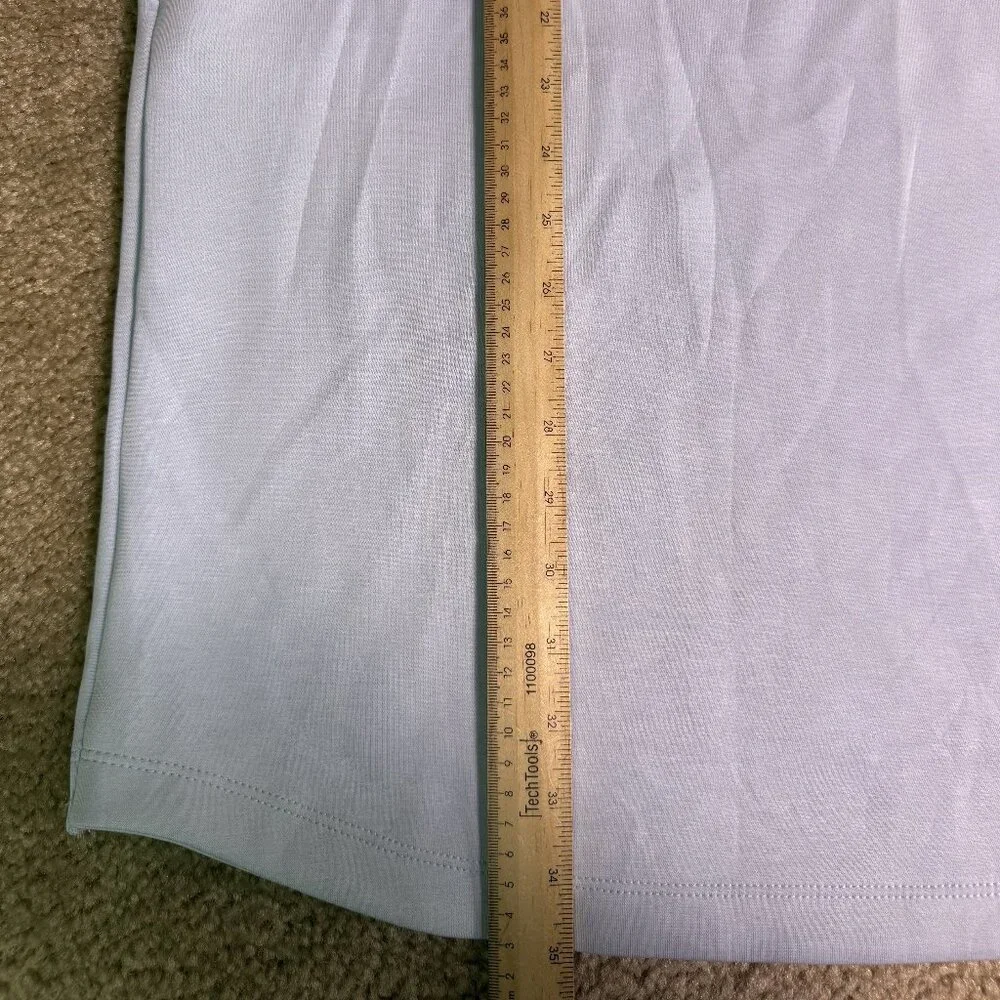 Members Mark Womens Sandwash Short Sleeve Mini Dress Light Blue Size L E992 - Picture 9 of 10